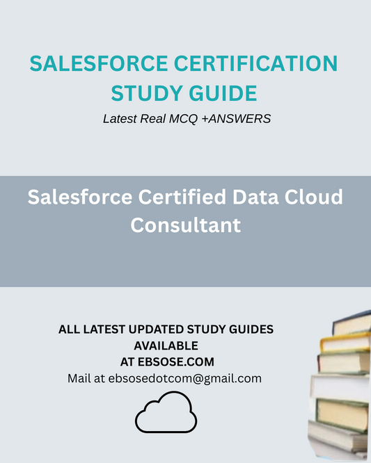 Salesforce Certified Data Cloud Consultant Study Guide  - Summer 25 Study Guide