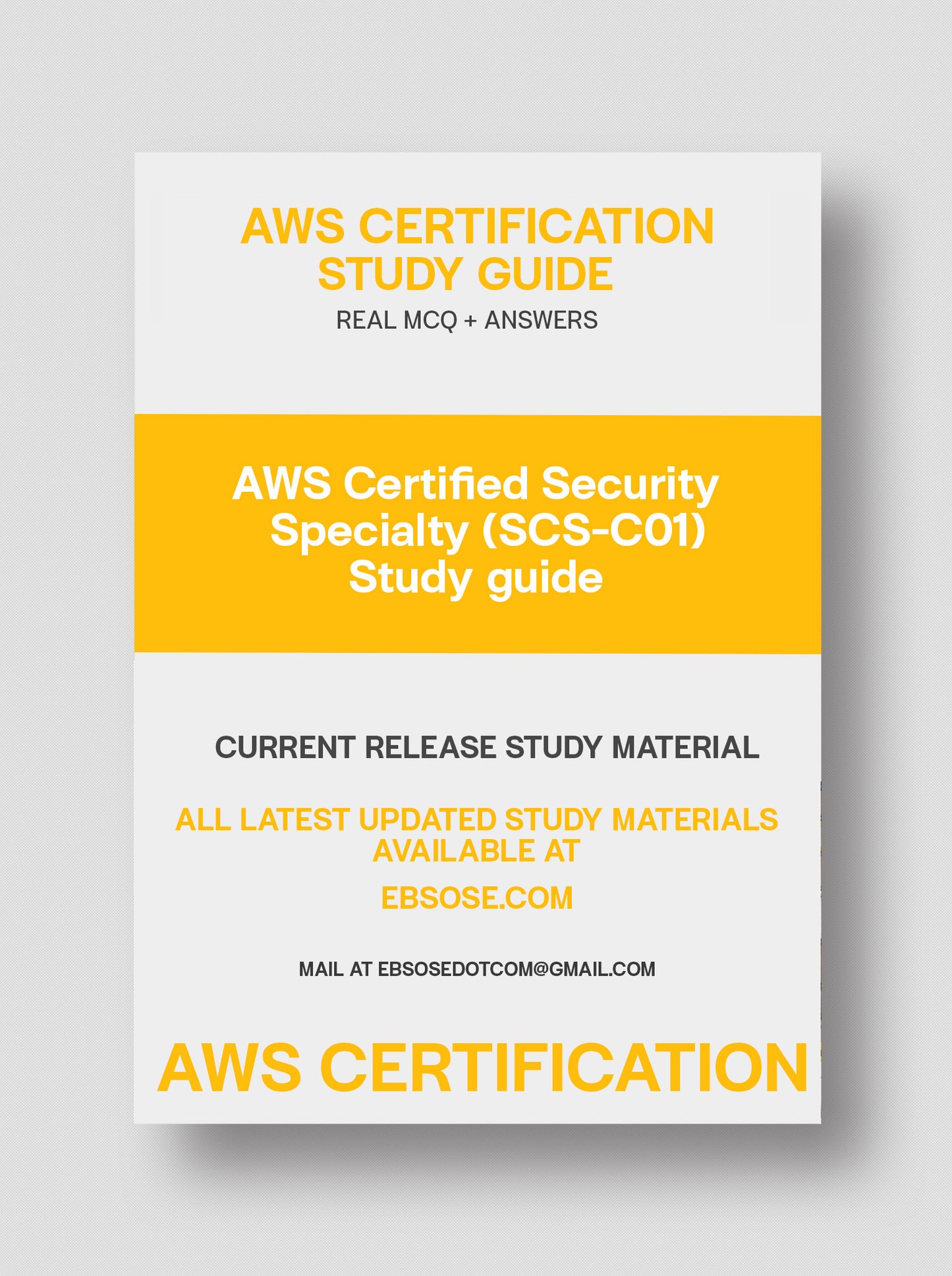 AWS Certified Security – Specialty (SCS-C01)