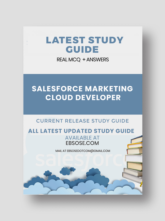 Salesforce Marketing Cloud Developer - Spring 24 Study Guide