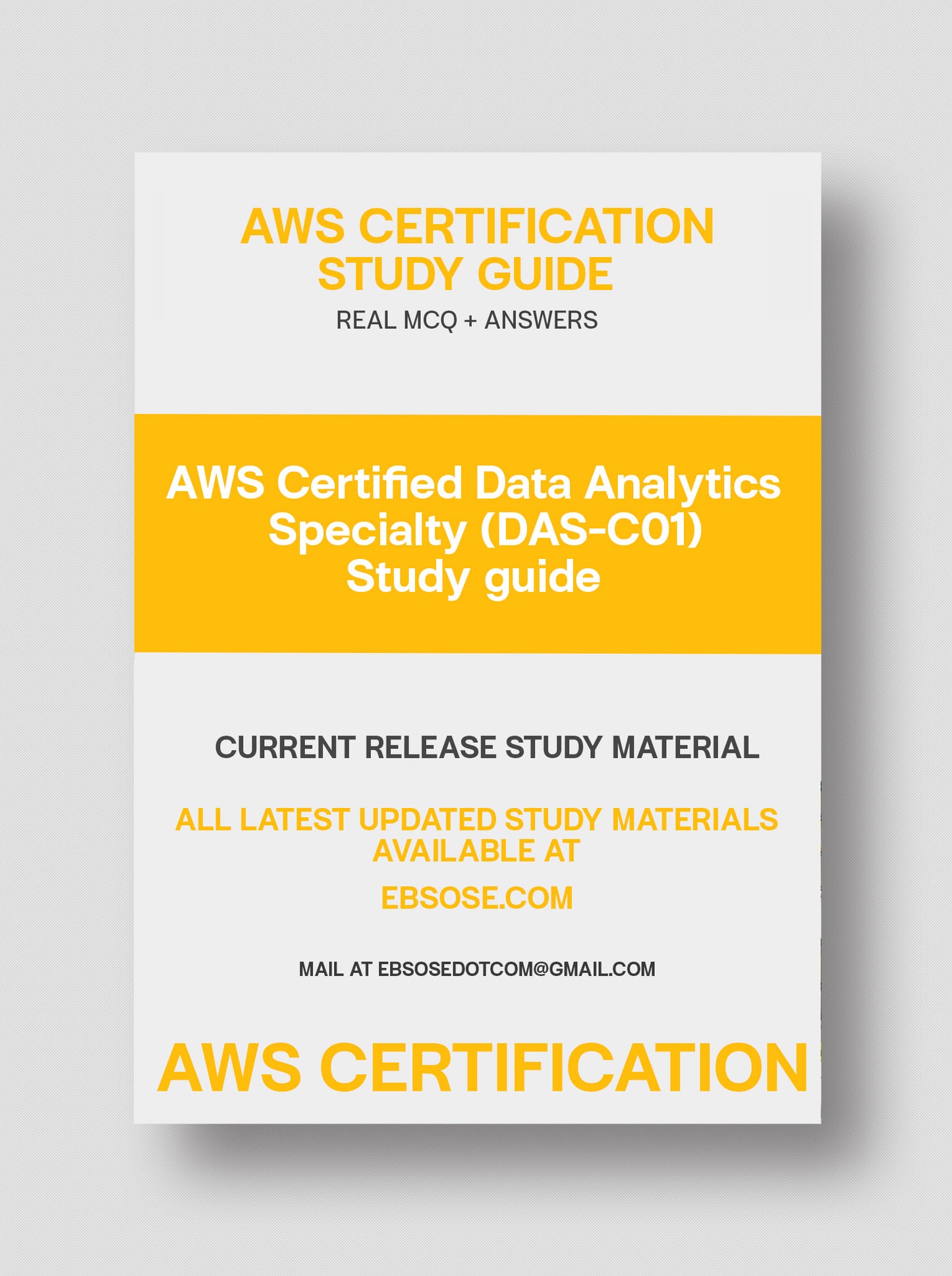 AWS Certified Data Analytics – Specialty (DAS-C01)