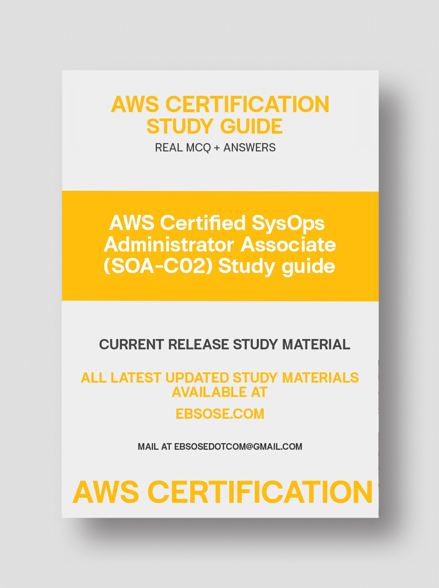 AWS Certified SysOps Administrator – Associate (SOA-C02)