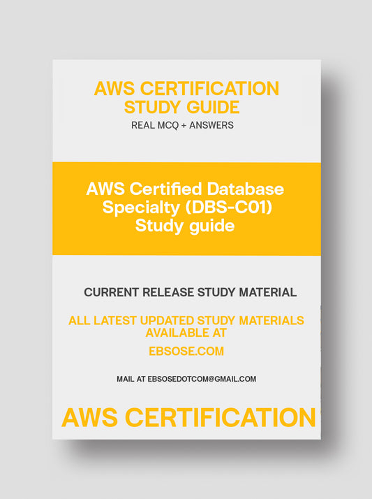 AWS Certified Database – Specialty (DBS-C01)