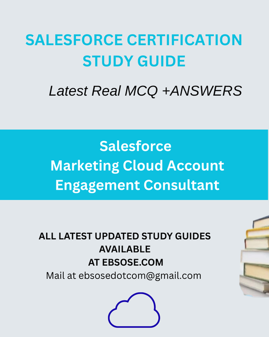 Salesforce Certified Marketing Cloud Account Engagement Consultant -Latest Winter 26 Release Study Guide