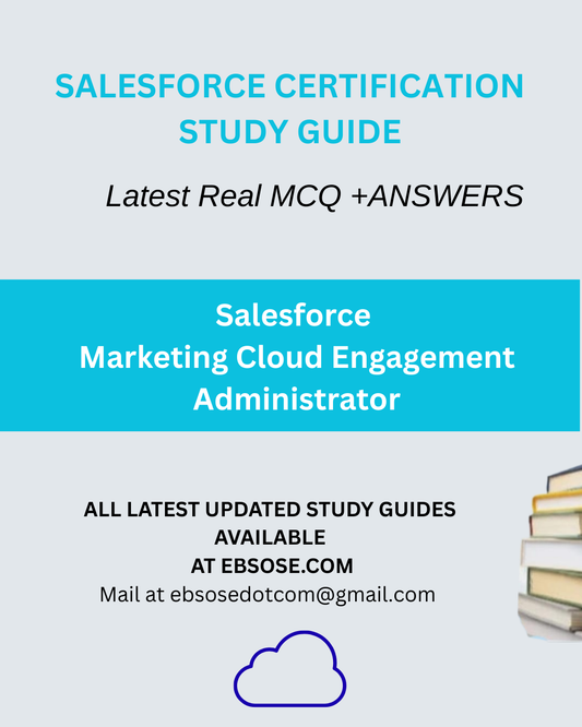 Salesforce Certified Marketing Cloud Engagement Administrator - Latest Winter 26 Release Study Guide
