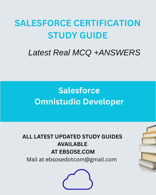 Salesforce OmniStudio Developer - Latest Winter 26 Release Study Guide