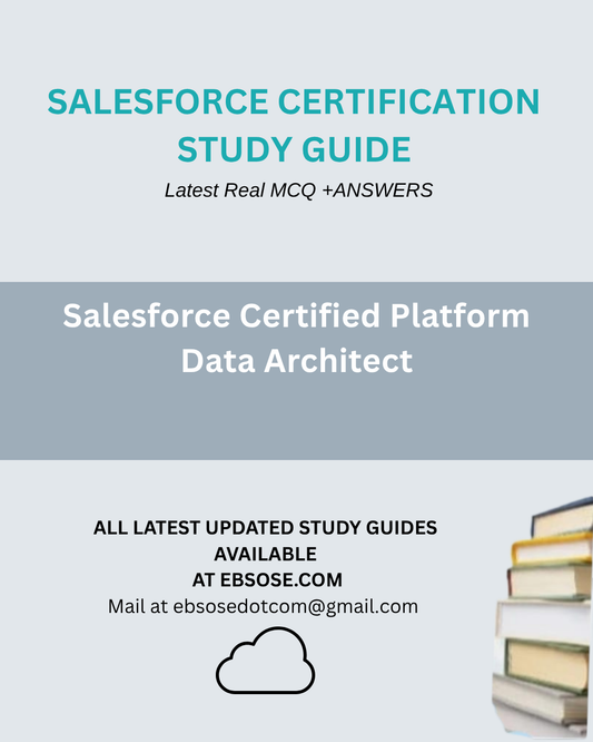 Salesforce Certification Study Guide for Platform Data Architect on a light blue background