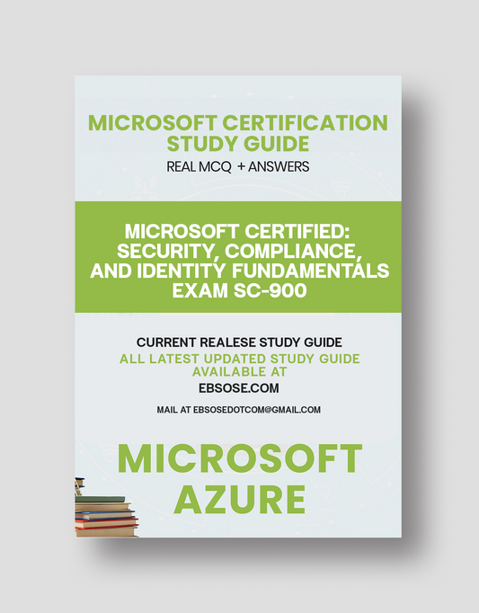 Microsoft Certified: Security, Compliance, and Identity Fundamentals – Exam SC-900