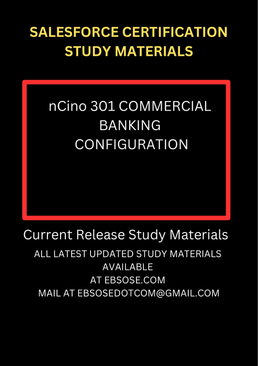 nCino 301 COMMERCIAL BANKING CONFIGURATION