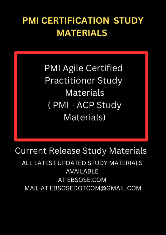 PMI Agile Certified Practitioner Study Materials ( PMI - ACP Study Materials)